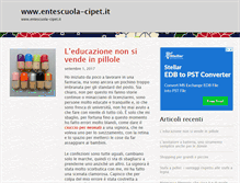 Tablet Screenshot of entescuola-cipet.it